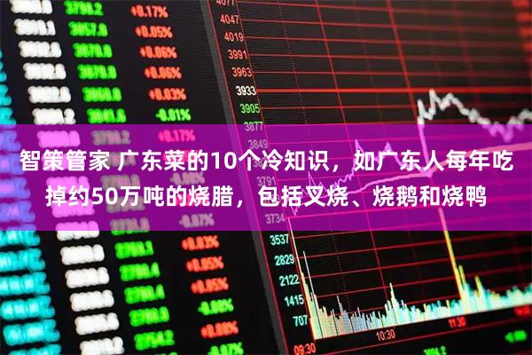 智策管家 广东菜的10个冷知识，如广东人每年吃掉约50万吨的烧腊，包括叉烧、烧鹅和烧鸭