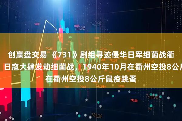 创赢盘交易 《731》剧组寻迹侵华日军细菌战衢州陈列馆：日寇大肆发动细菌战，1940年10月在衢州空投8公斤鼠疫跳蚤